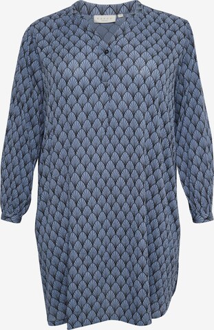 KAFFE CURVE Tunic in Blue: front