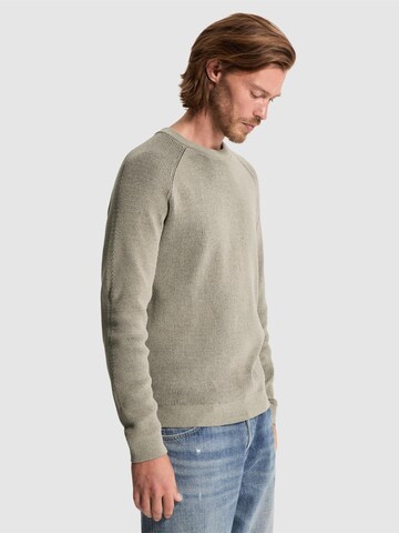 CAST IRON - Jersey 'Pullover with two-tone rib texture and raglan sleeves' en beige
