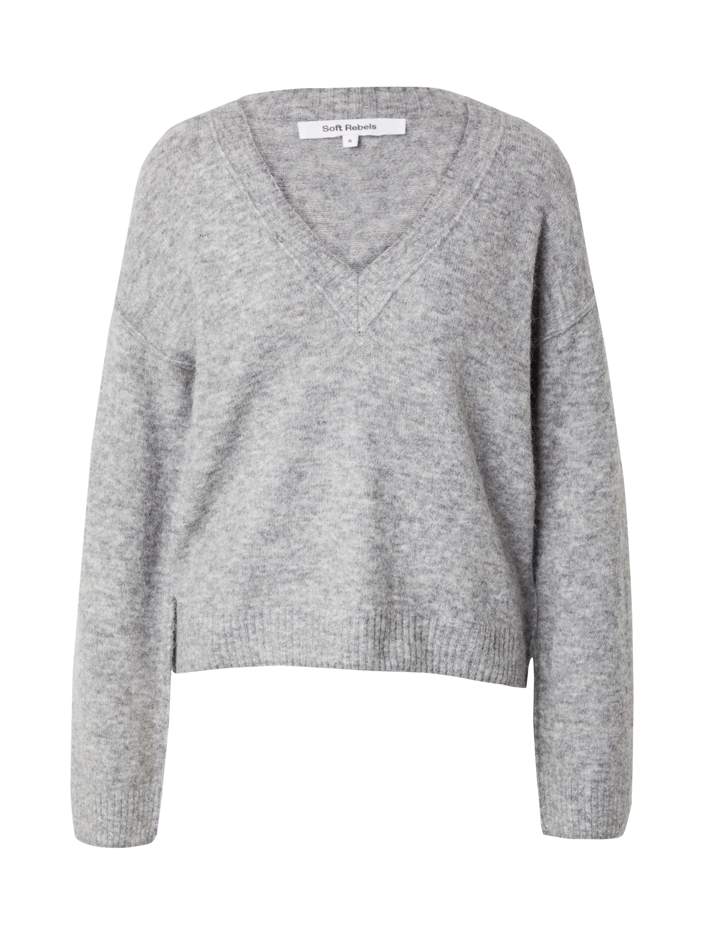 Pull-over 'Allison' Soft Rebels en gris : devant