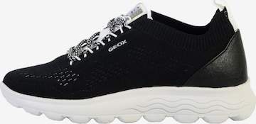 GEOX - Calzado deportivo con cordones en negro: frente
