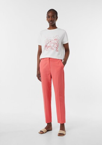 COMMA Regular Pantalon in Oranje