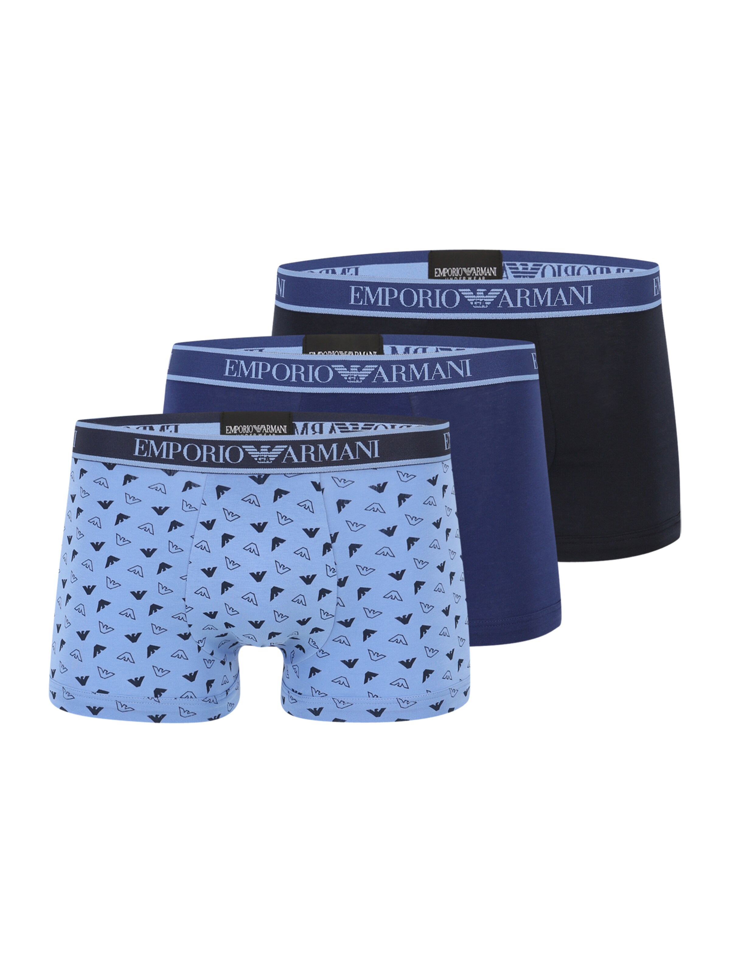 Boxer di Emporio Armani in blu: frontale