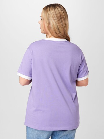 ADIDAS ORIGINALS Shirt 'Adicolor Classics 3-Stripes ' in Purple