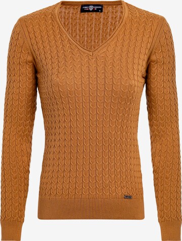 Jimmy Sanders Sweater 'Ashe' in Brown: front