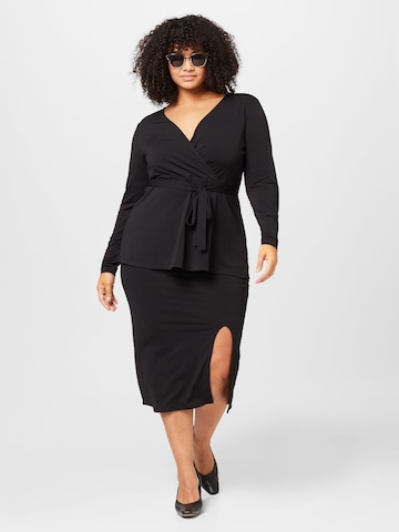 Vila Curve Bluse 'BORNEO' in Schwarz