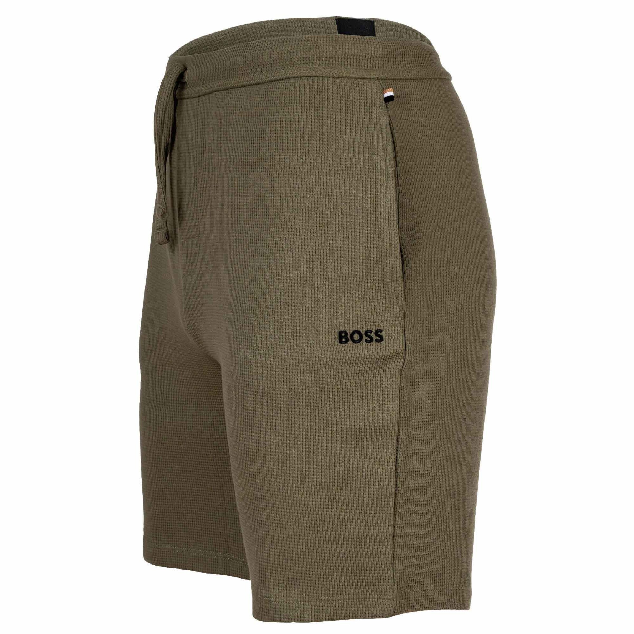Loosefit Pantaloncini da pigiama di BOSS in verde