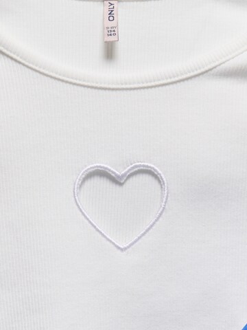 T-Shirt 'KOGNESSA' ONLY GIRLS en blanc