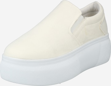 NLY by Nelly Slip-Ons in White: front