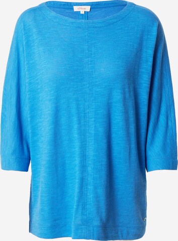s.Oliver T-shirt i blå: framsida