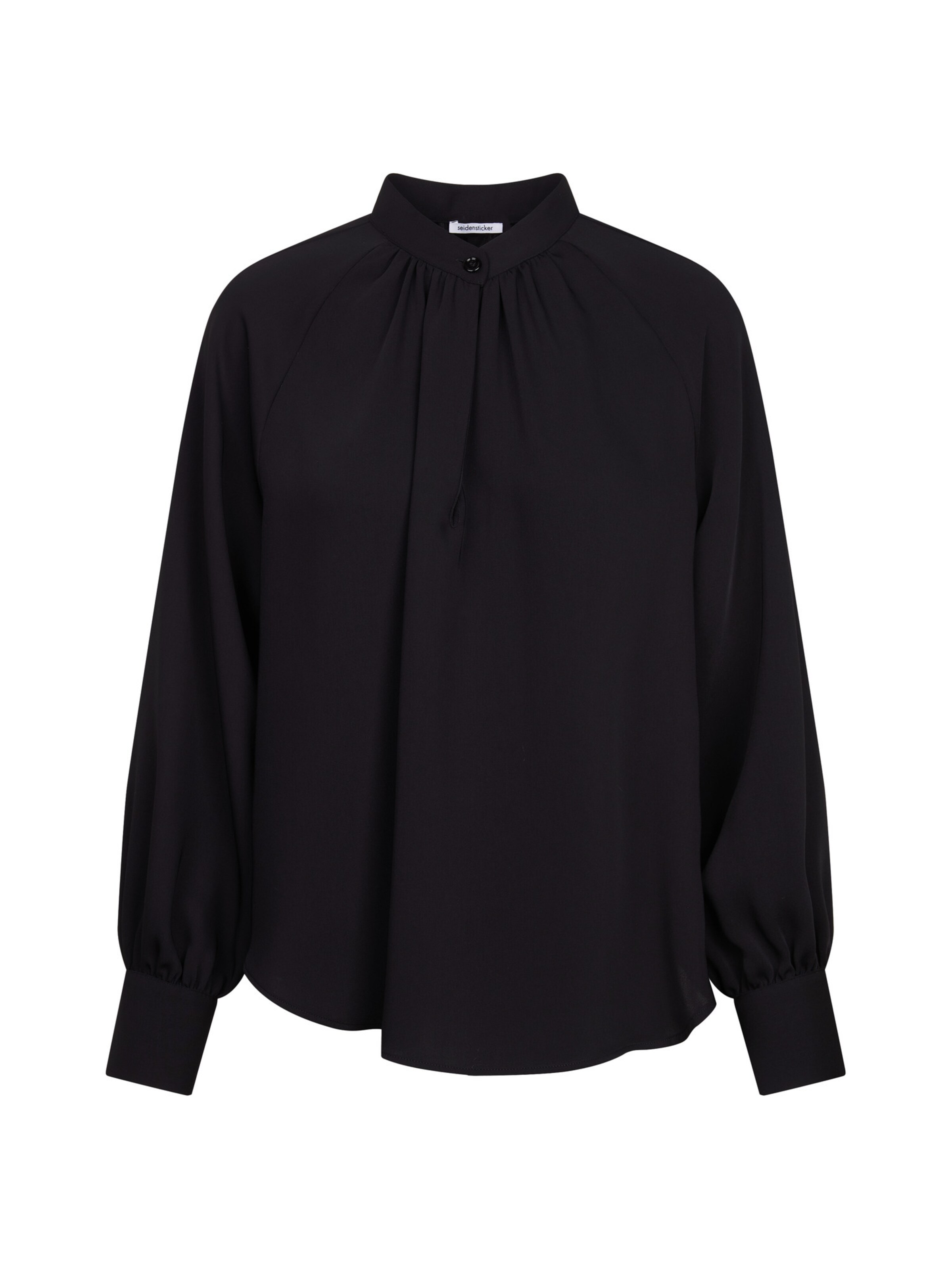 Chemisier 'Schwarze Rose' SEIDENSTICKER en noir : devant