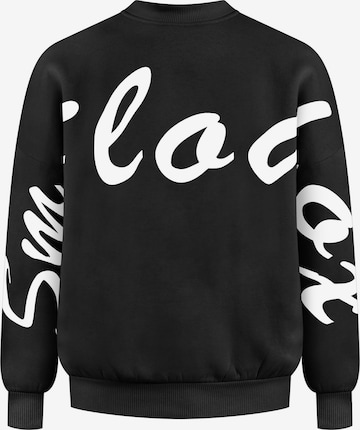 Sweat-shirt ' Liquid Brail ' Smilodox en noir : devant
