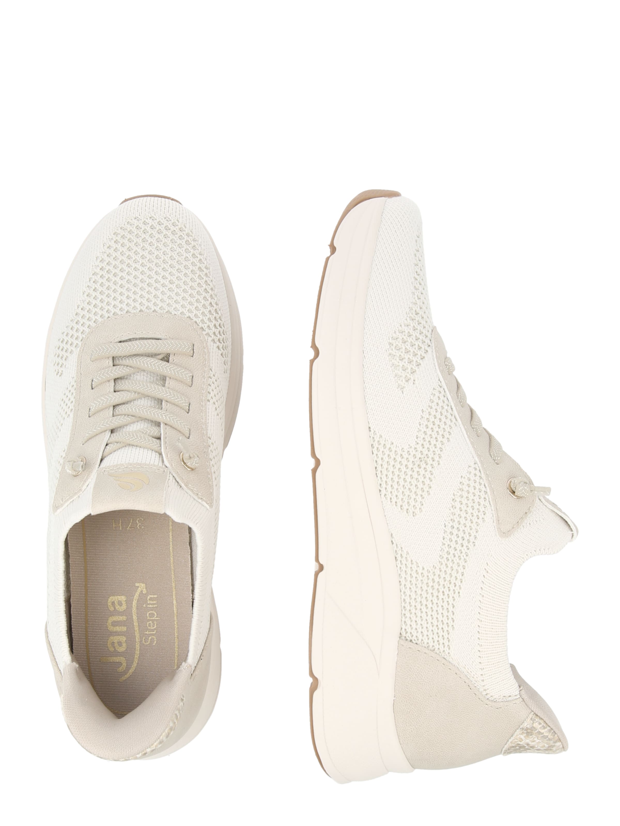 JANA Låg sneaker i beige