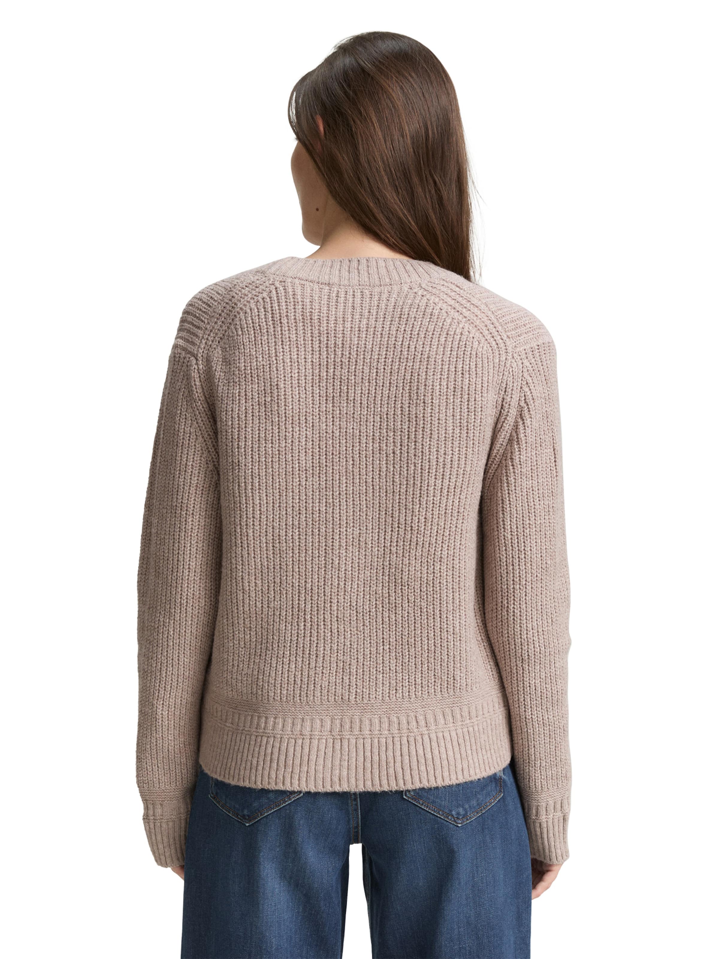 pelēks TOM TAILOR Adīta jaka