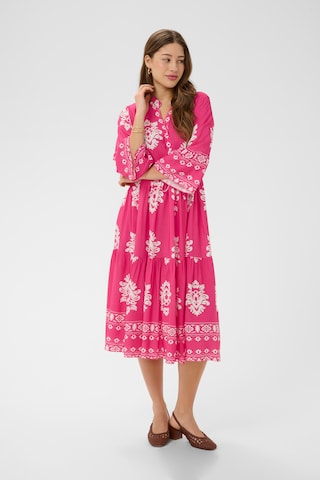 Cream Dress 'Koren' in Pink: front