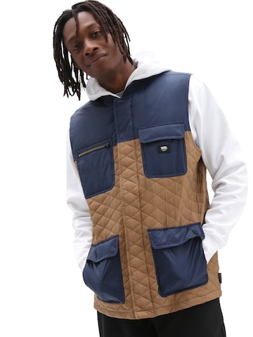 VANS Vest in Brown: front