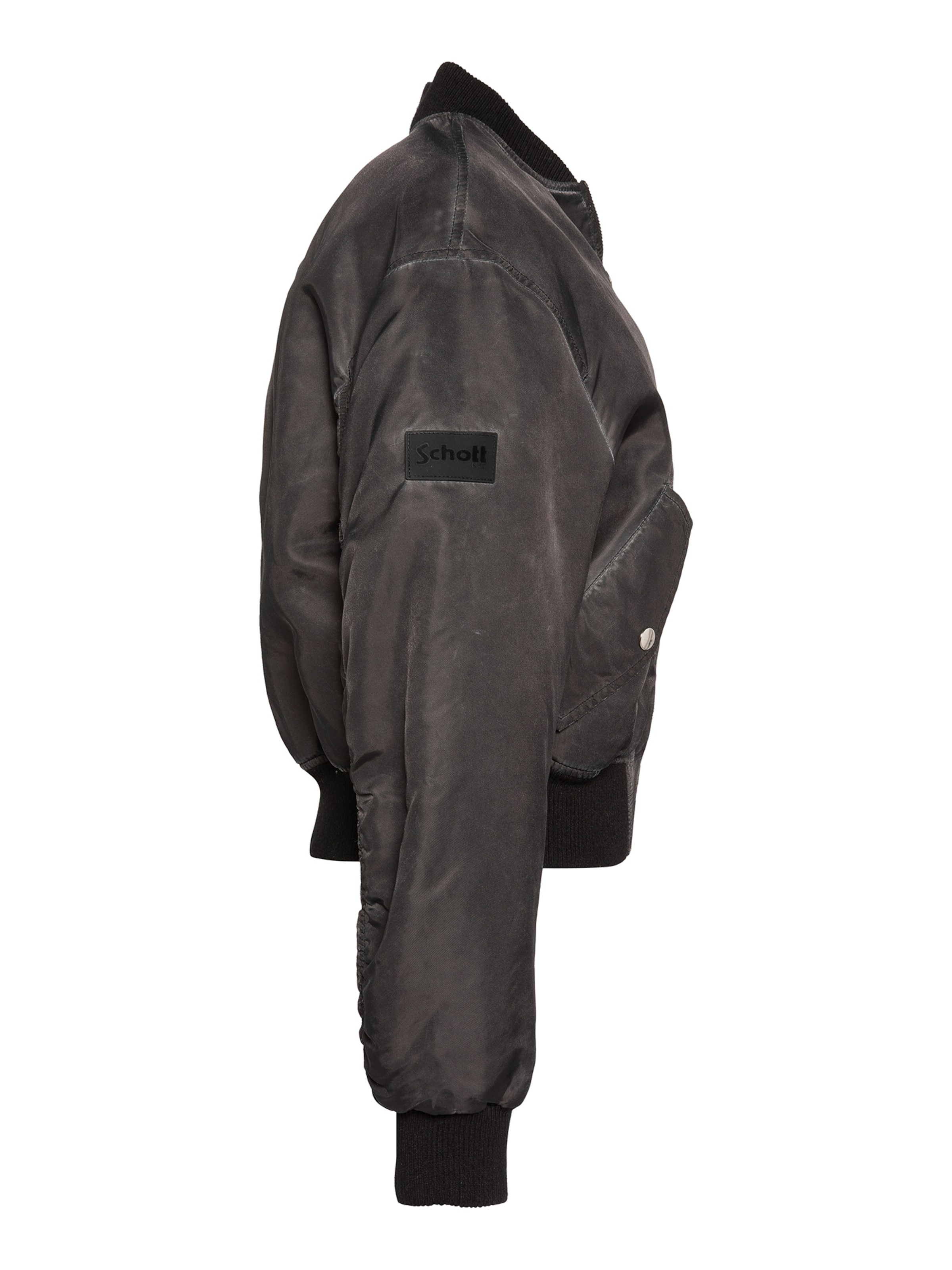 Schott NYC Between-Seasons Coat in Black