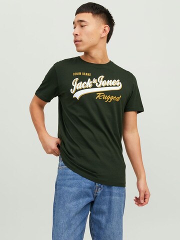 T-Shirt JACK & JONES en vert : devant