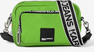 KARL LAGERFELD JEANS Mala de ombro em verde / preto / branco, Vista do produto