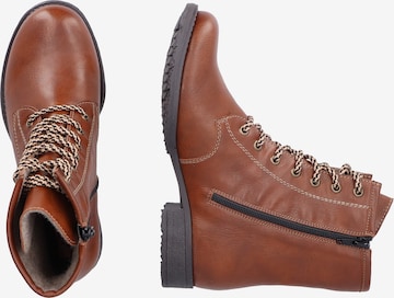 Rieker Lace-up bootie in Brown