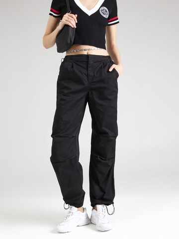 Regular Pantalon Tally Weijl en noir : devant