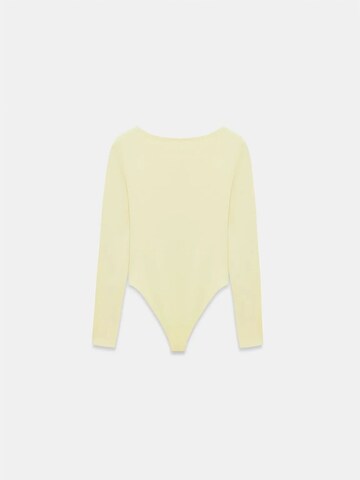 Body a camicia di Dilvin in giallo