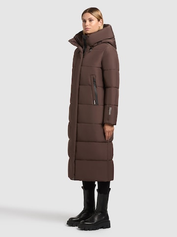 khujo Winter Coat 'Soulani4' in Brown