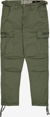 ALPHA INDUSTRIES Cargo trousers in Green: front