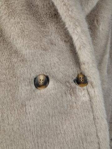 White Label Damenjacke aus softem Webpelz, Länge Gr. 38: ca.64 cm in Grau