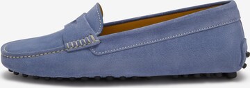 Isabel Bernard Moccasins in Blue: front