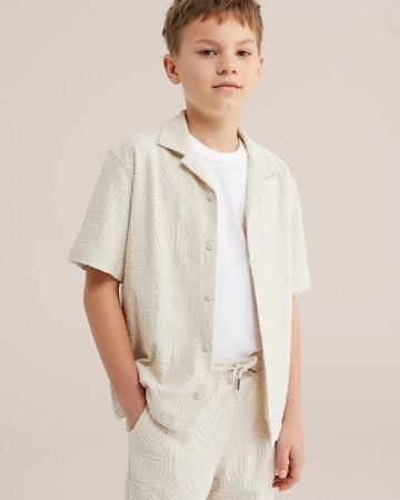 WE Fashion Regular fit Skjorta i beige: framsida