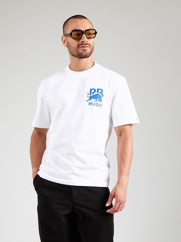 Tricou 'Dartox_RB' de la HUGO pe alb: față