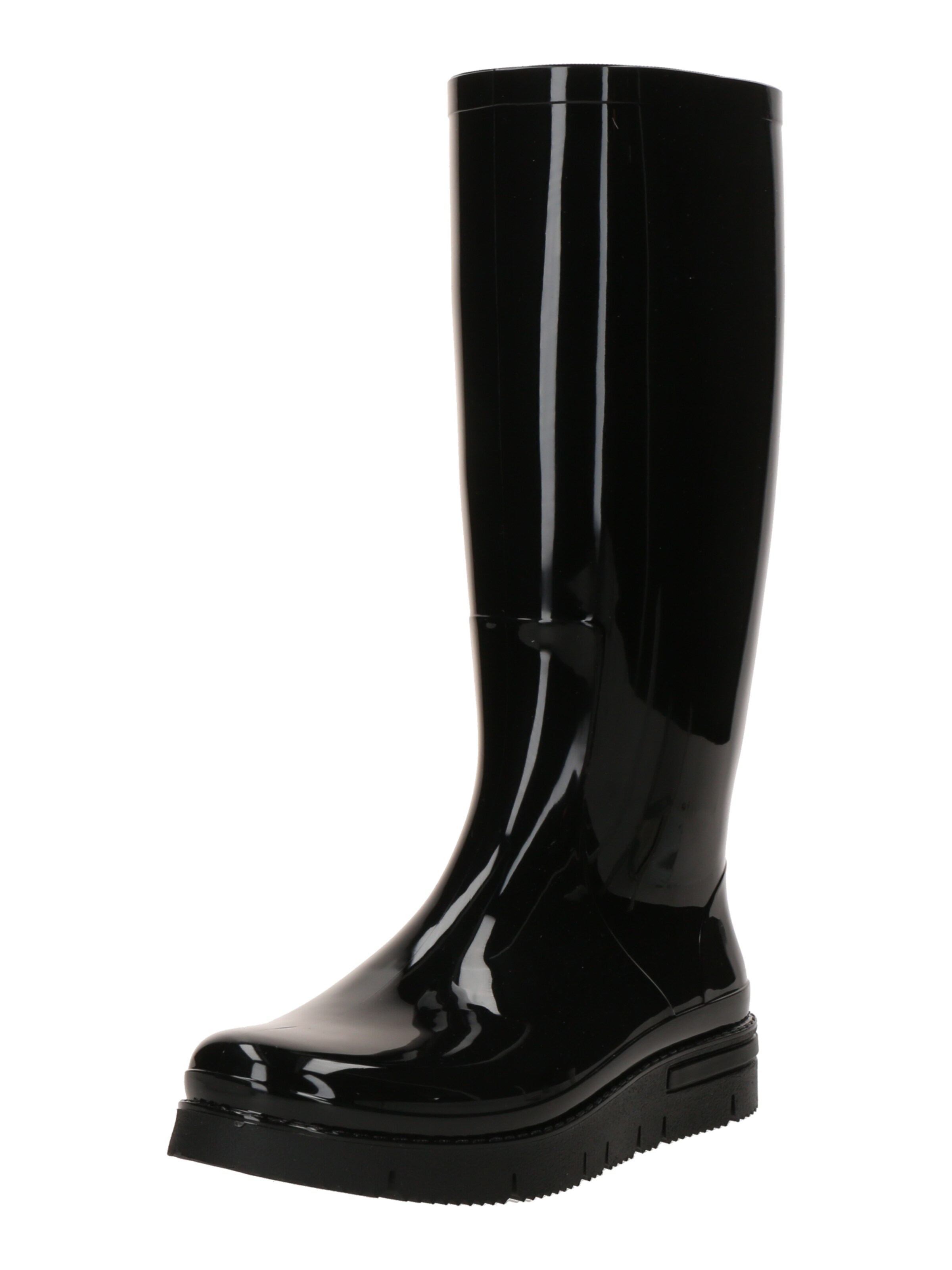 Bianco Rubber boot 'Mille' in Black: front