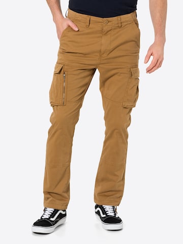 Superdry Regular Hose 'Recruit Grip 2.0' in Braun: predná strana