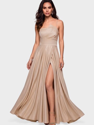 Ombre Evening dress in Gold: front