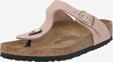 BIRKENSTOCK Σαγιονάρες διχαλωτές 'Gizeh' σε ροζ: μπροστά