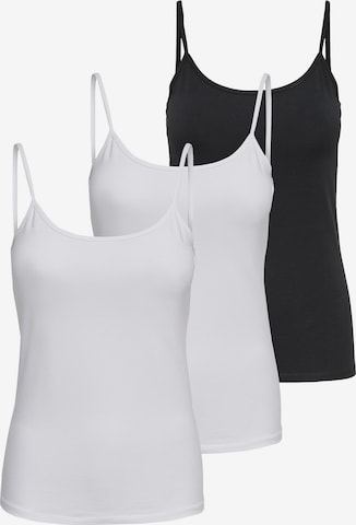 ONLY Top in Schwarz: Vorderseite
