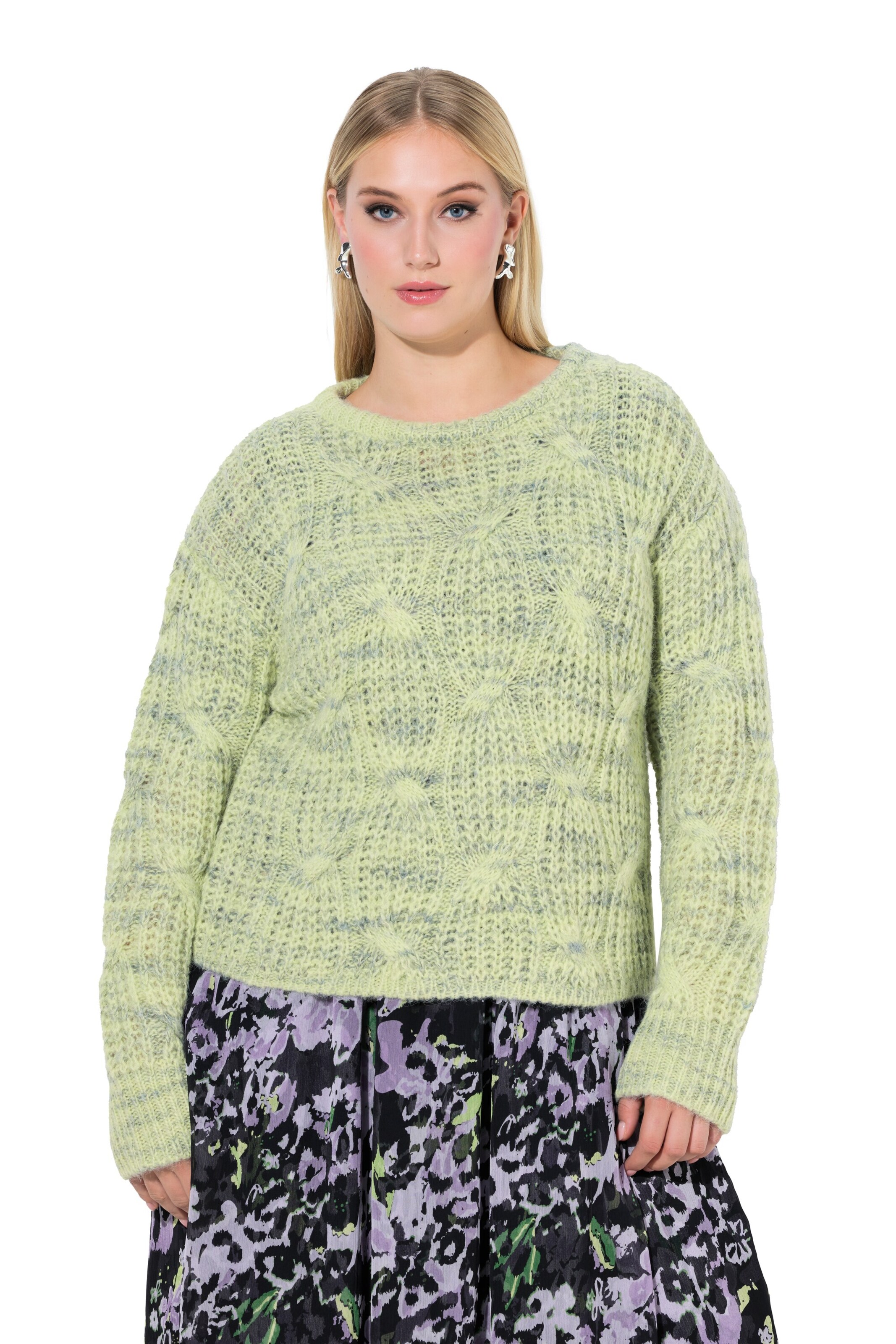 Ulla Popken Sweater in Green: front