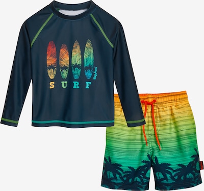 PLAYSHOES UV protection 'Surf' in 86-92 in Marine blue / Green / Light green / Orange, Item view