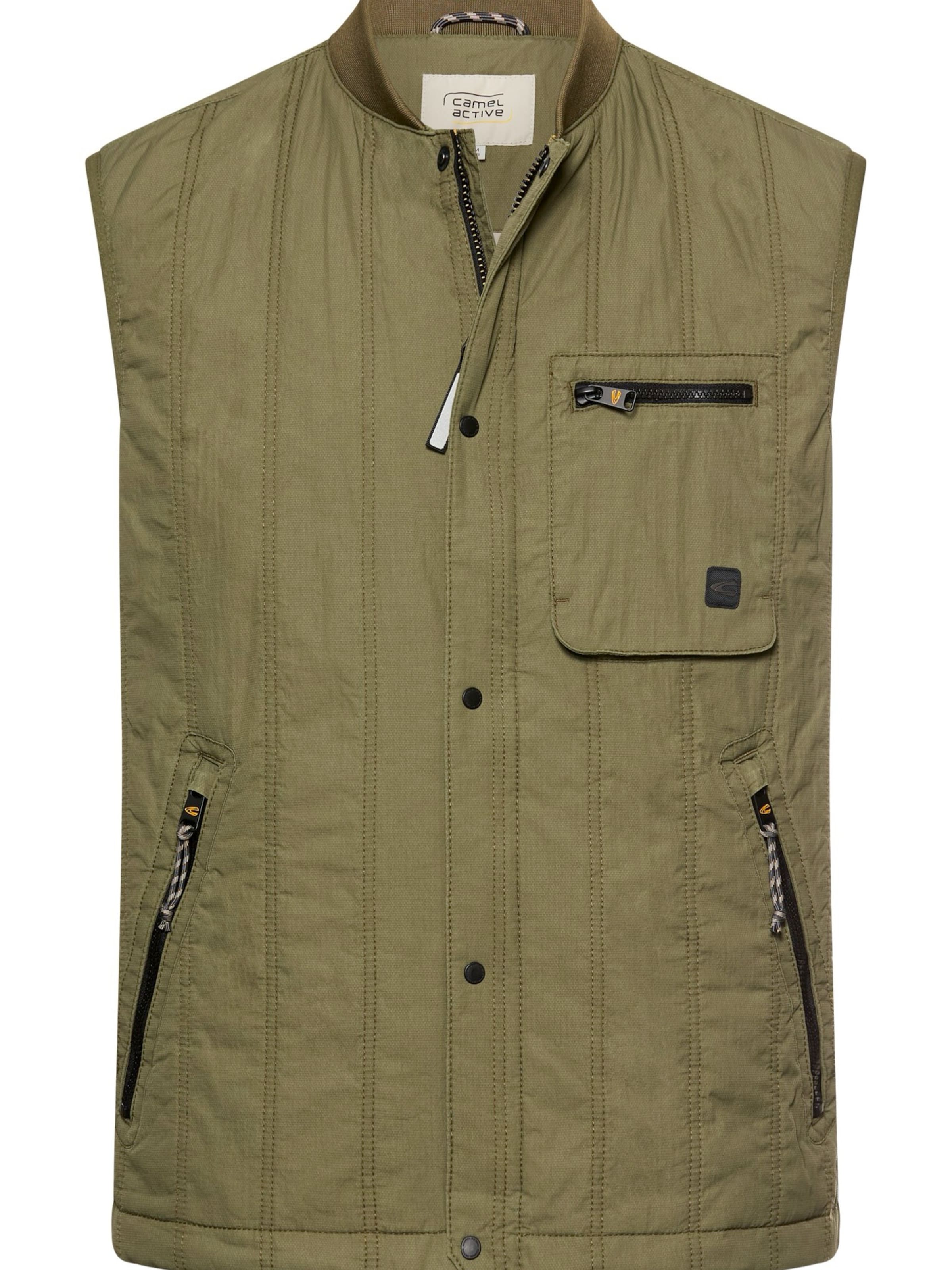 CAMEL ACTIVE Жилетка в Зеленый: спереди