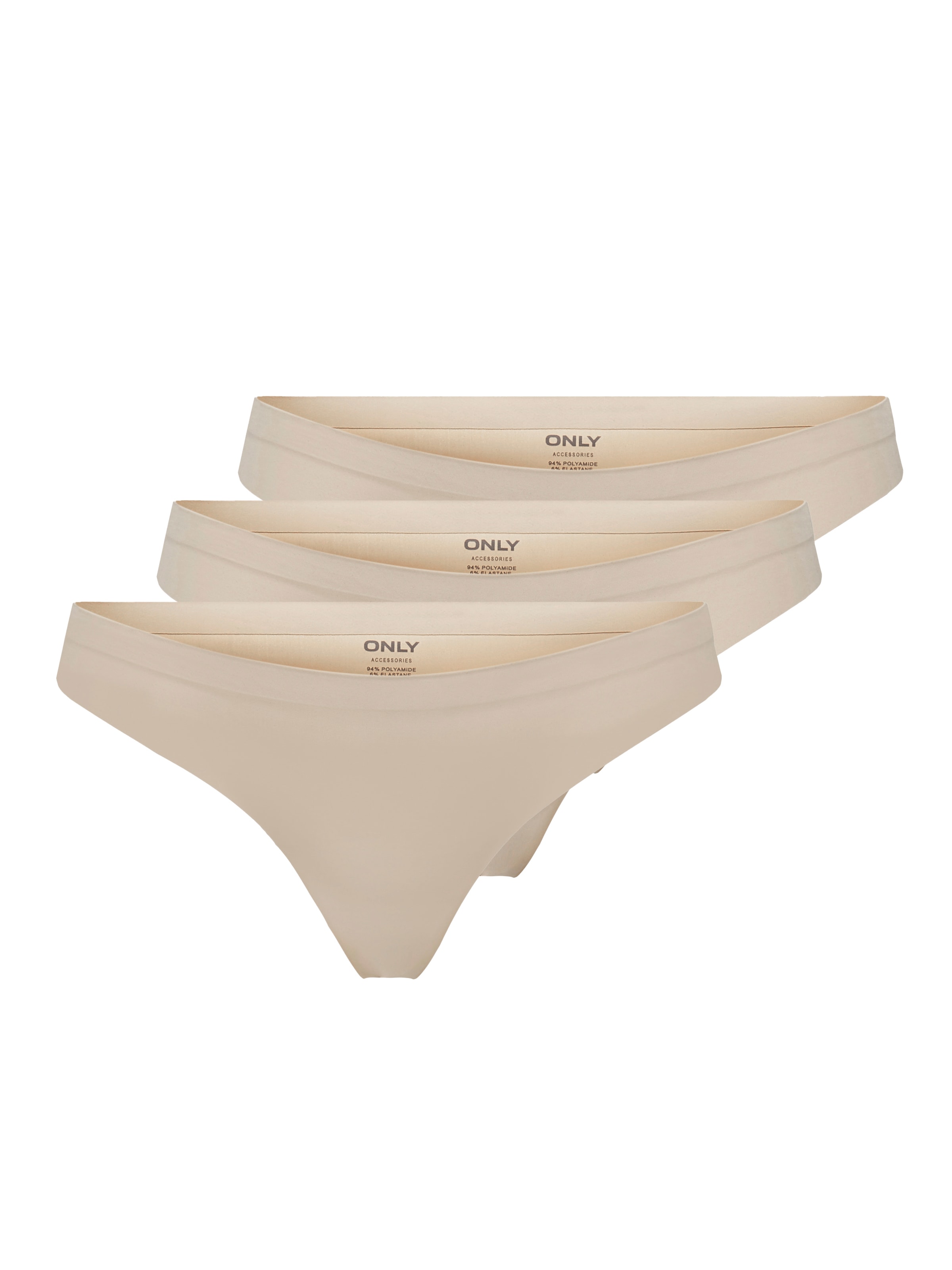 ONLY - Tanga &#x27;Tracy&#x27; en beige: frente