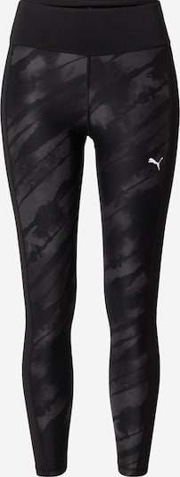 PUMA Sportske hlače u dimno siva / crna / bijela, Pregled proizvoda