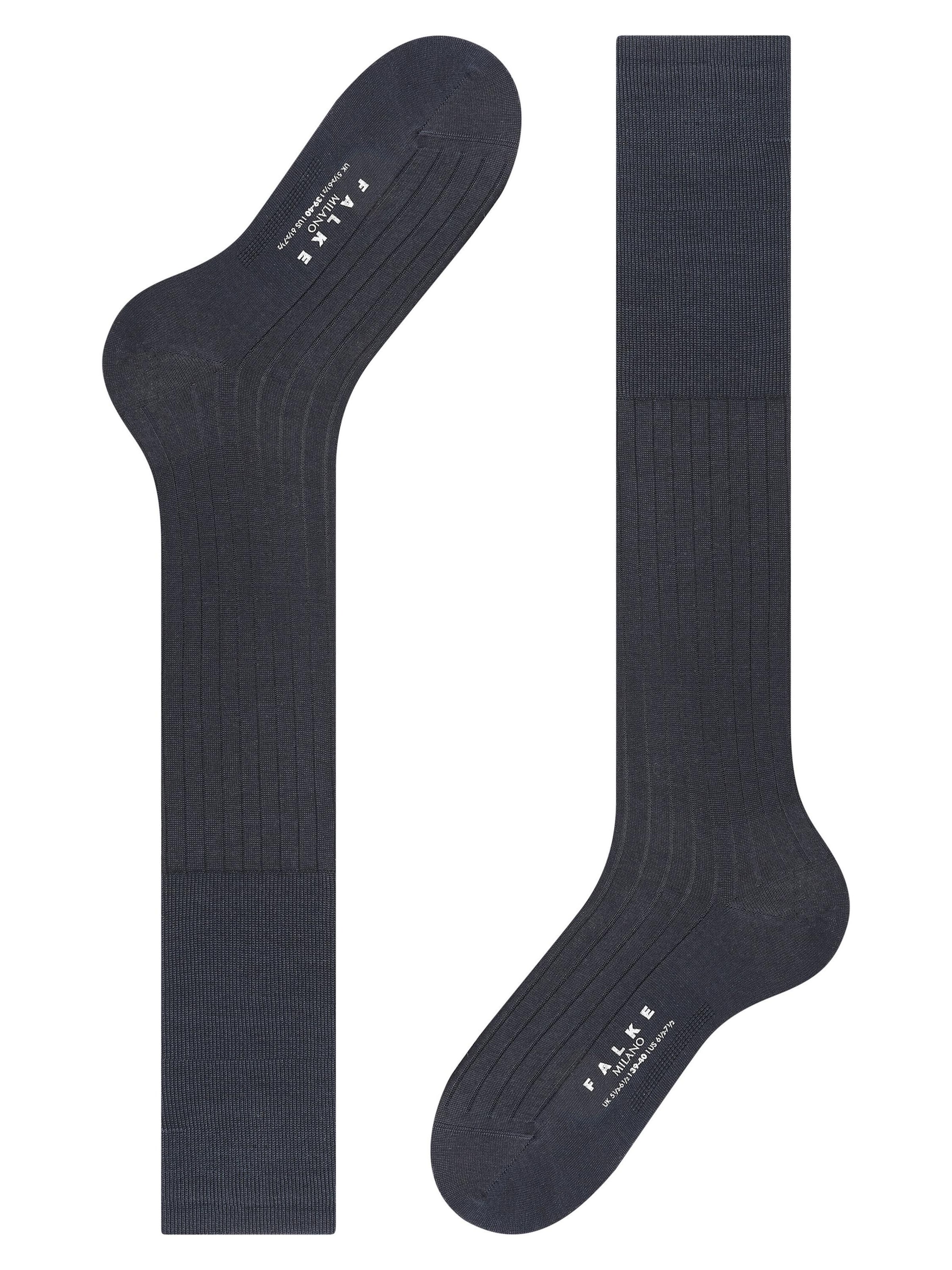 FALKE Knee High Socks 'Milano' in Blue