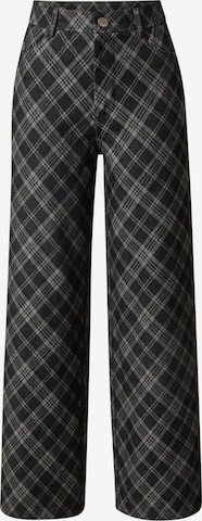 Wide leg Pantaloni di NEON & NYLON in nero: frontale