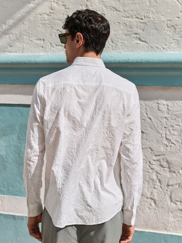 Next Regular fit Button Up Shirt in White