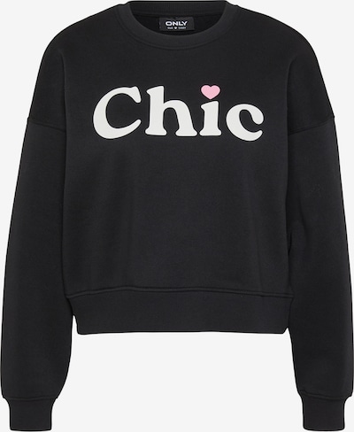 Only Petite Sportisks džemperis 'ONLBEST', krāsa - gaiši rozā / melns / balts, Preces skats