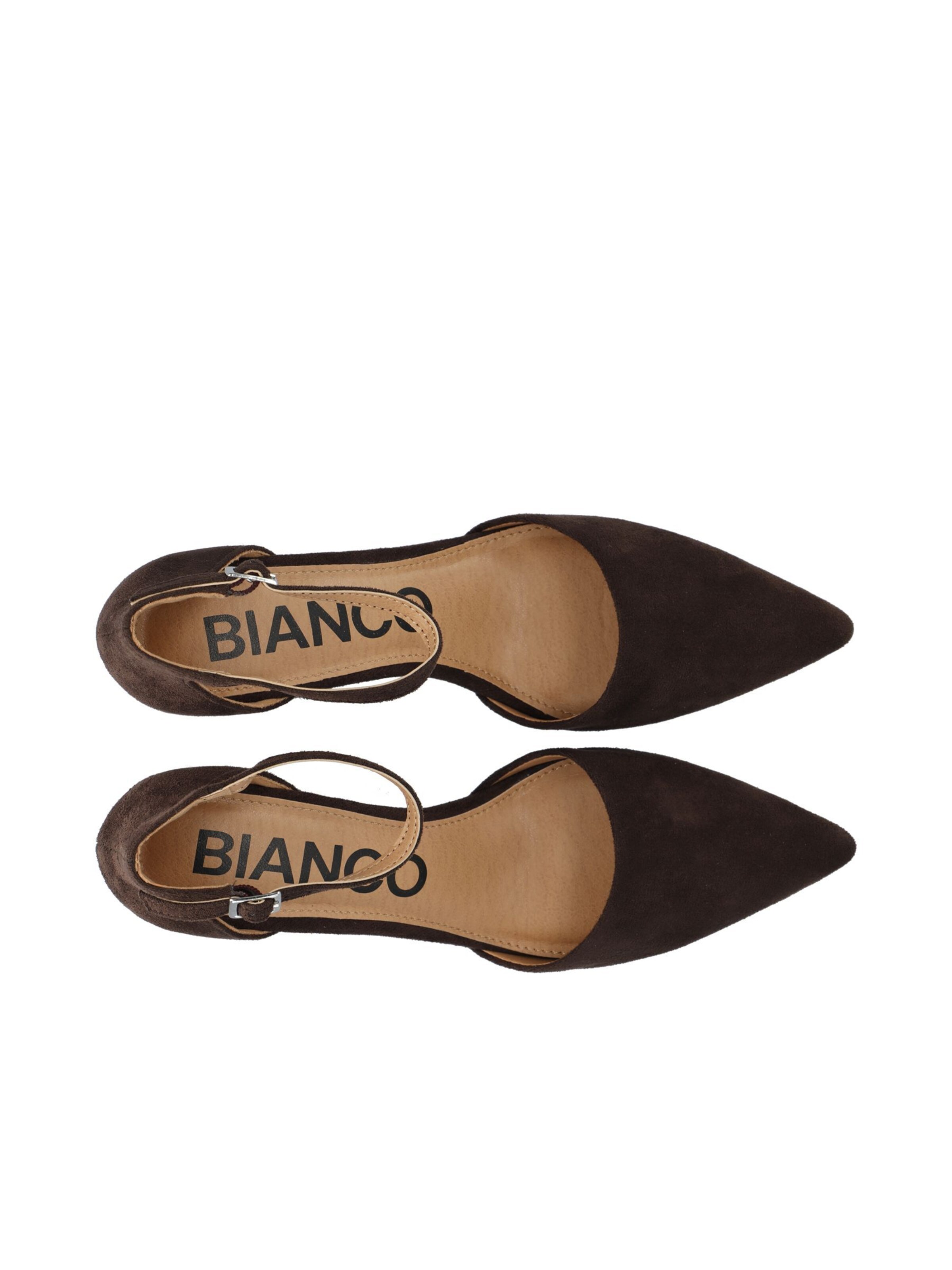Bianco Pumps 'Divived D'orsay' in Bruin