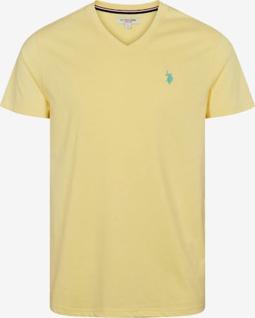 U.S. POLO ASSN. T-Shirt 'Cem' in Gelb: Vorderseite