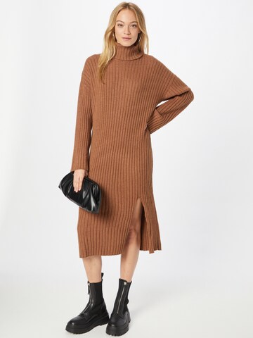 VILA Knitted dress in Brown