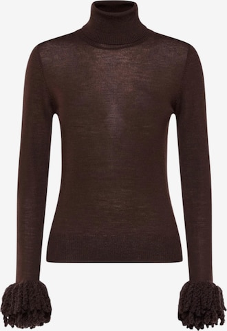 Pullover di Simona Corsellini in marrone: frontale