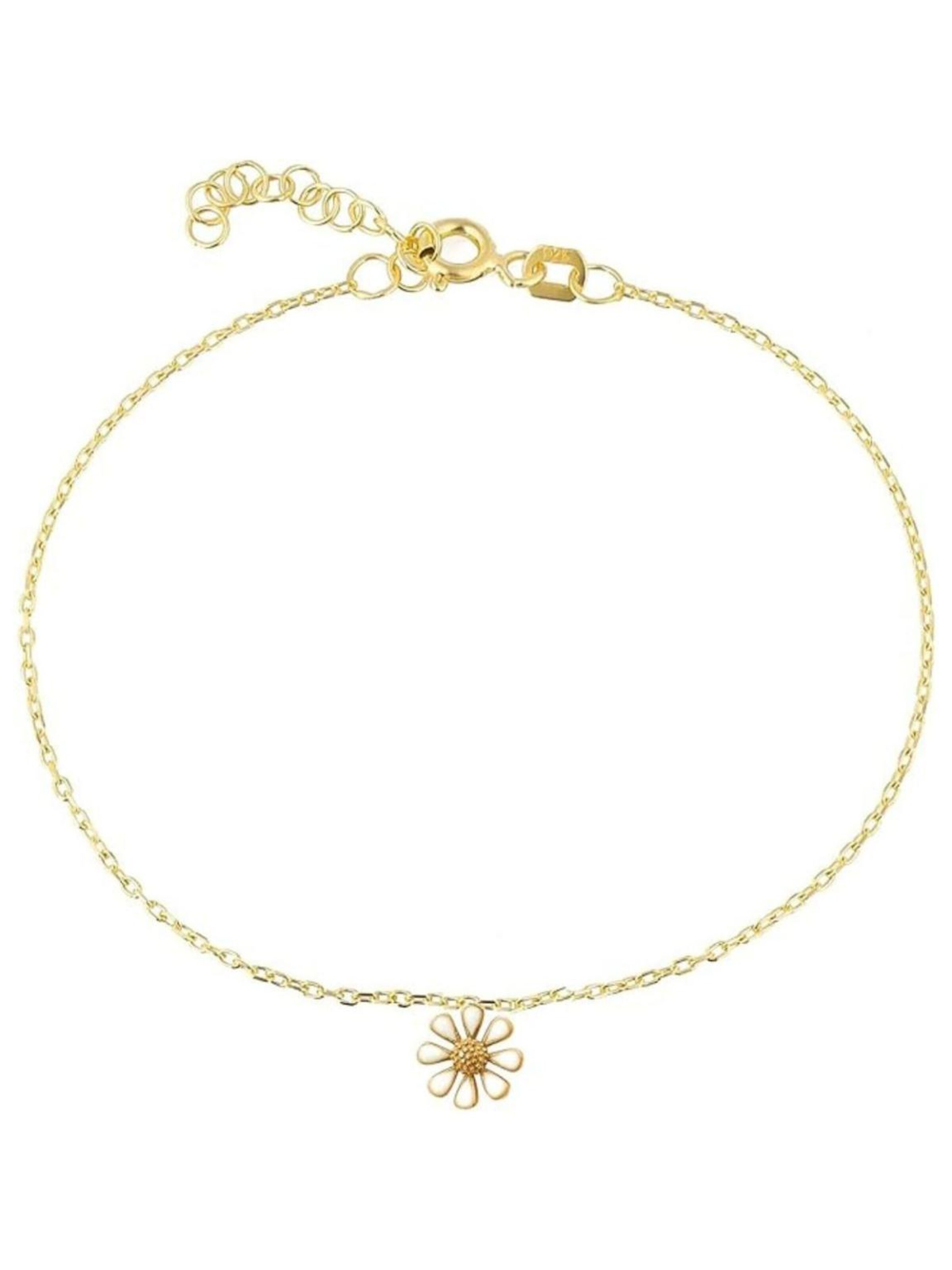 Einzelstück Fußschmuck 'Daisy'‌‌‌‌‌‌‌‌ in Gold: Vorderseite